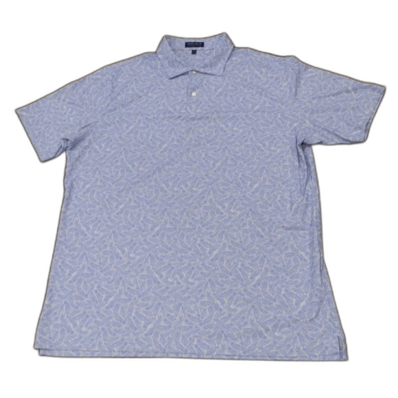 Peter Millar Crown Crafted Purple Blue Polo Shirts Men's Size XL Lot of 2 - Picture 4 of 5